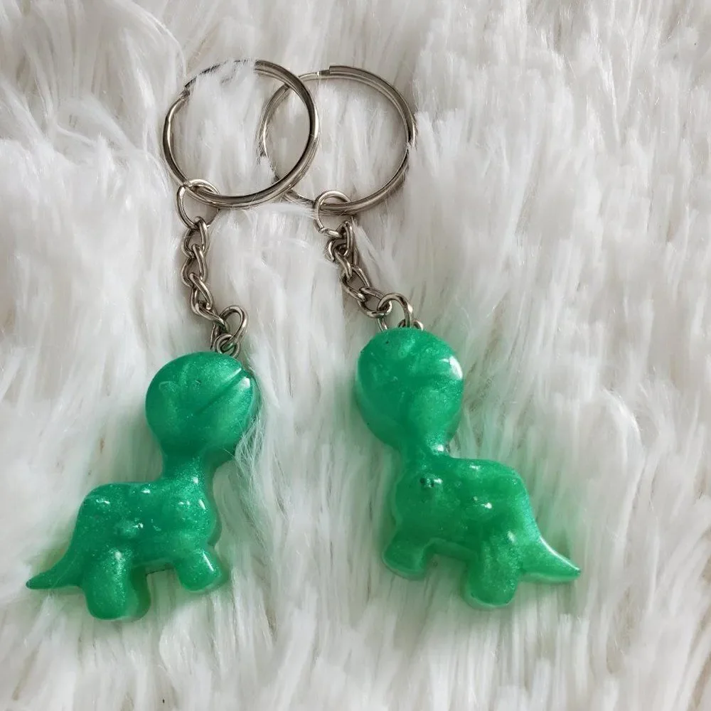 Dinosaur Resin Keychain